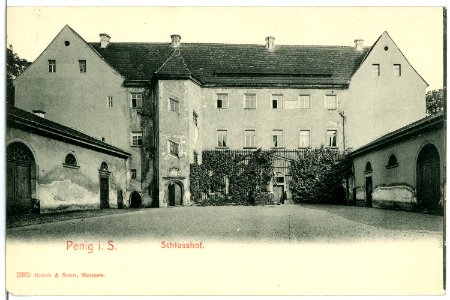 02932-Penig-1903-Schloßhof-Brück & Sohn Kunstverlag