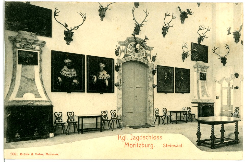 02681-Moritzburg-1902-Jagdschloß Steinsaal-Brück & Sohn Kunstverlag