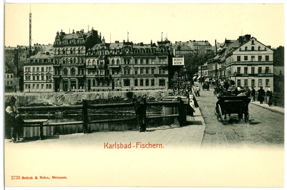 02723-Karlsbad-1902-Fischern - Straße mit Landauer-Brück & Sohn Kunstverlag