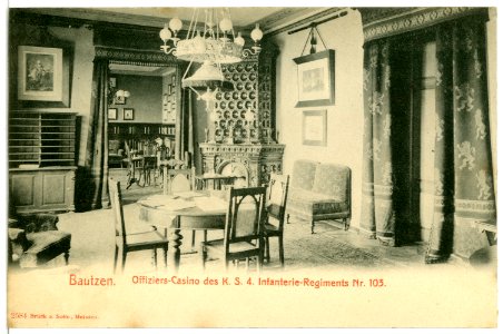 02584-Bautzen-1902-Offizierskasino des 4. Königlich Sächsischen Infanterie-Regiment Nr. 103-Brück & Sohn Kunstverlag