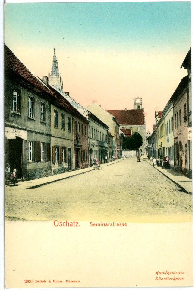 02635-Oschatz-1902-Seminarstraße-Brück & Sohn Kunstverlag