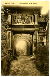 02618-Stolpen-1902-Hauptportal vom Schloß-Brück & Sohn Kunstverlag