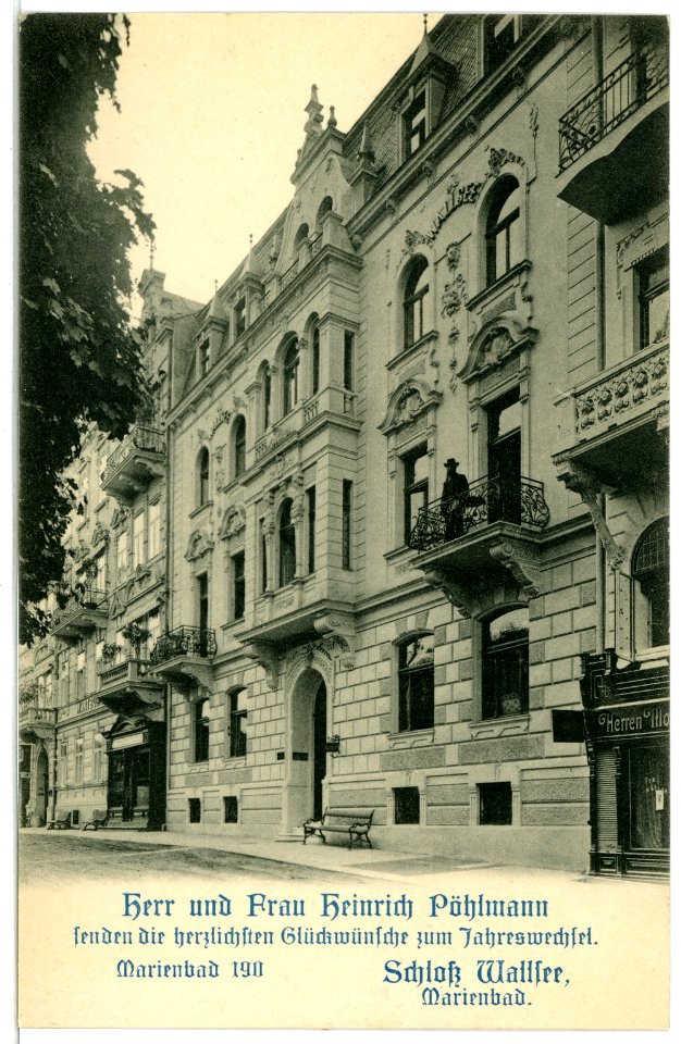 02571-Marienbad-1902-Kurwohnhaus Schloß Wallsee, Ferdinandbrunnstraße-Brück & Sohn Kunstverlag