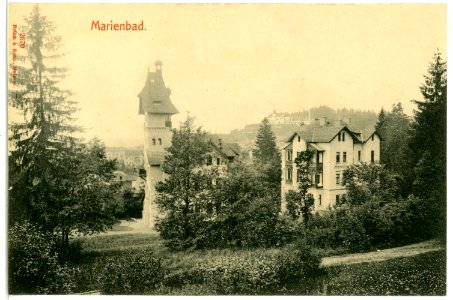 02570-Marienbad-1902-Blick in den Ort-Brück & Sohn Kunstverlag