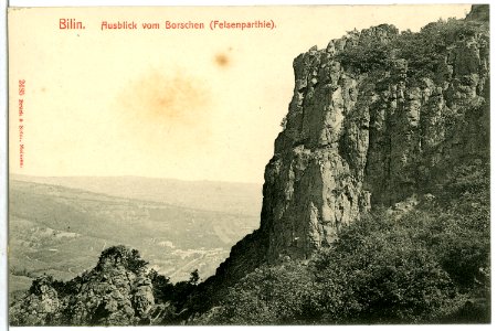02485-Bilin-1902-Ausblick vom Borschen-Brück & Sohn Kunstverlag