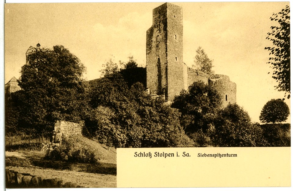 02638-Stolpen-1902-Siebenspitzenturm-Brück & Sohn Kunstverlag