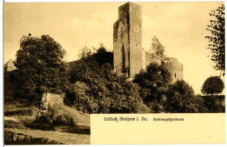02638-Stolpen-1902-Siebenspitzenturm-Brück & Sohn Kunstverlag