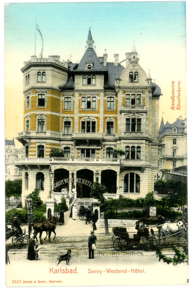 02453-Karlsbad-1902-Savoy Westend Hotel-Brück & Sohn Kunstverlag
