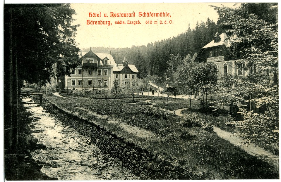 02729-Bärenburg-1902-Hotel und Restaurant Schäfermühle-Brück & Sohn Kunstverlag