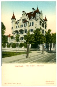 02451-Karlsbad-1902-Villa Ritter, Westend-Brück & Sohn Kunstverlag