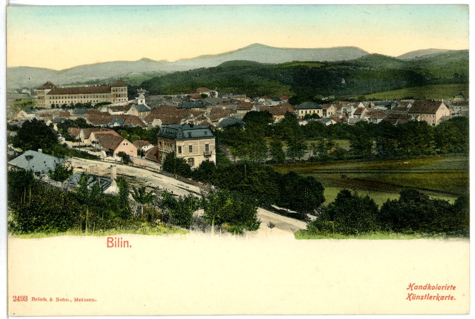 02493-Bilin-1902-Totalansicht-Brück & Sohn Kunstverlag