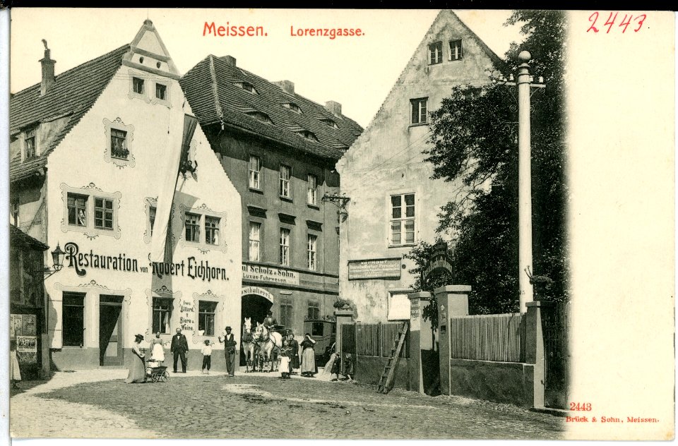 02443-Meißen-1902-Lorenzgasse-Brück & Sohn Kunstverlag