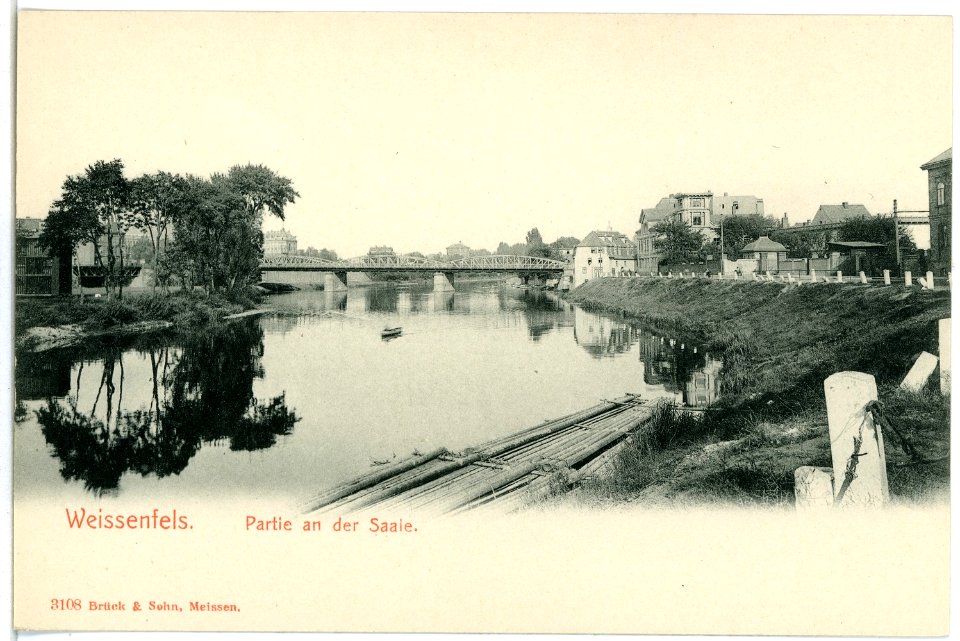 03108-Weißenfels-1903-Blick auf die Saale-Brück & Sohn Kunstverlag
