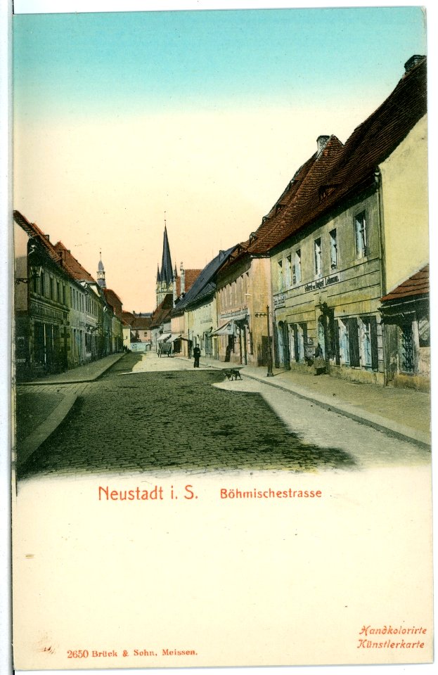 02650-Neustadt i. Sachsen-1902-Böhmischestraße-Brück & Sohn Kunstverlag