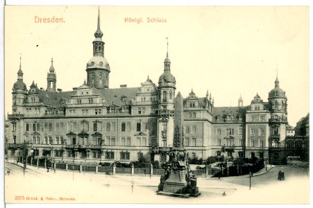 02575-Dresden-1902-Königliches Schloß-Brück & Sohn Kunstverlag