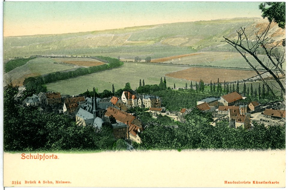 03144-Schulpforta-1903-Blick auf Schulpforta-Brück & Sohn Kunstverlag