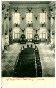 02678-Moritzburg-1902-Jagdschloß Speisesaal-Brück & Sohn Kunstverlag