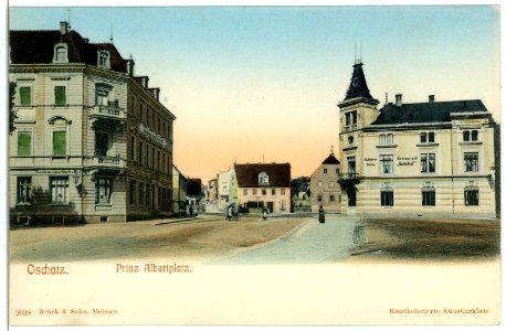 02628-Oschatz-1902-Prinz-Albert-Platz-Brück & Sohn Kunstverlag