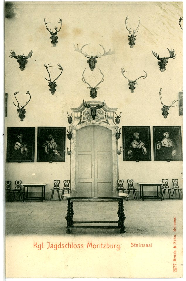 02677-Moritzburg-1902-Jagdschloß Steinsaal-Brück & Sohn Kunstverlag