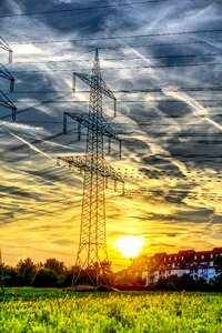 Power cable catenary power line