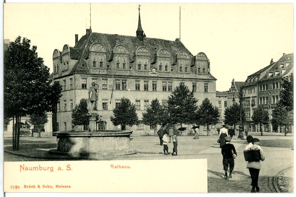 03120-Naumburg-1903-Rathaus-Brück & Sohn Kunstverlag