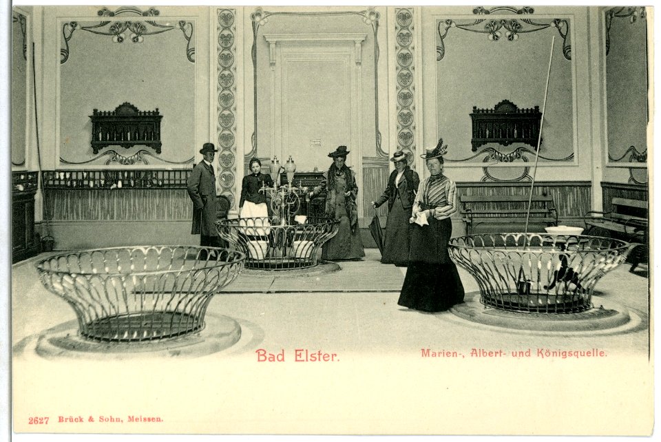 02627-Bad Elster-1902-Marien- Albert und Königsquelle-Brück & Sohn Kunstverlag