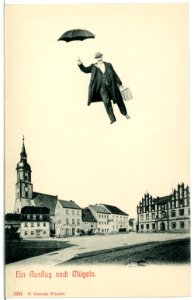 03221-Mügeln-1903-Marktplatz - Fliegender Mann-Brück & Sohn Kunstverlag