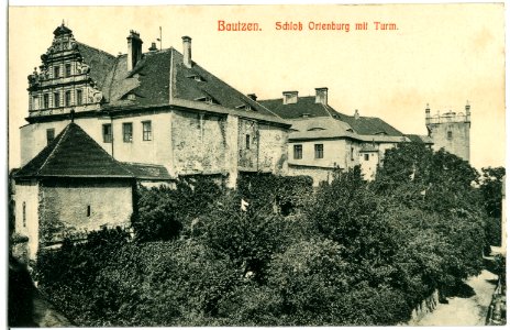 03157-Bautzen-1903-Schloß Ortenburg mit Turm-Brück & Sohn Kunstverlag