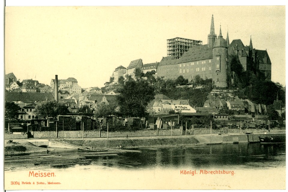 03094-Meißen-1903-Albrechtsburg, Burgberg-Brück & Sohn Kunstverlag