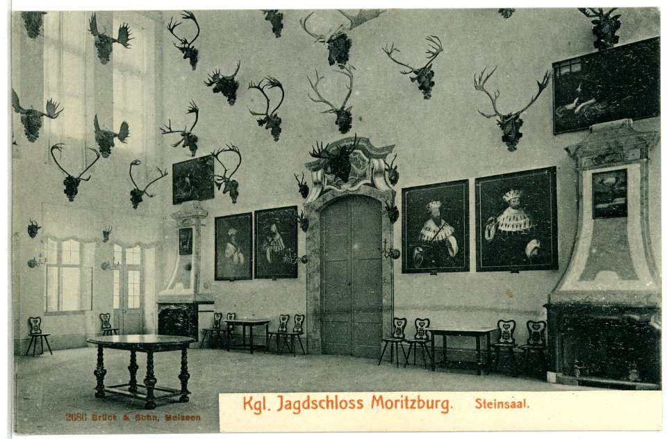 02686-Moritzburg-1902-Jagdschloß Steinsaal-Brück & Sohn Kunstverlag