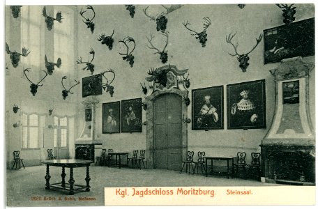 02686-Moritzburg-1902-Jagdschloß Steinsaal-Brück & Sohn Kunstverlag