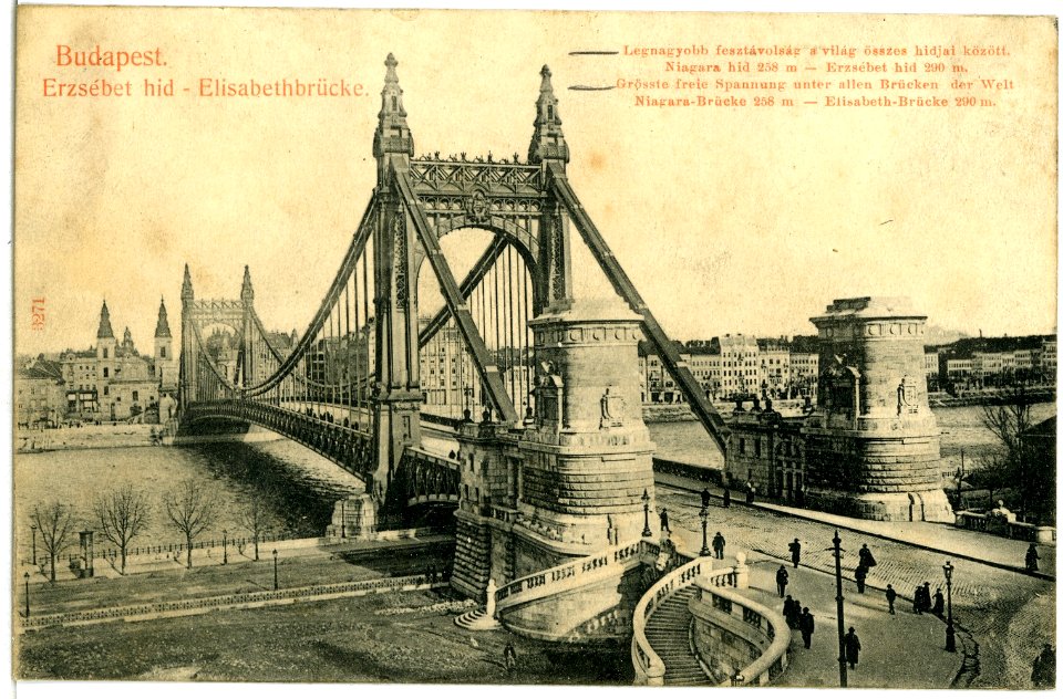 03271-Budapest-1903-Elisabethbrücke-Brück & Sohn Kunstverlag