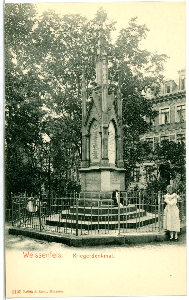03105-Weißenfels-1903-Kriegerdenkmal-Brück & Sohn Kunstverlag