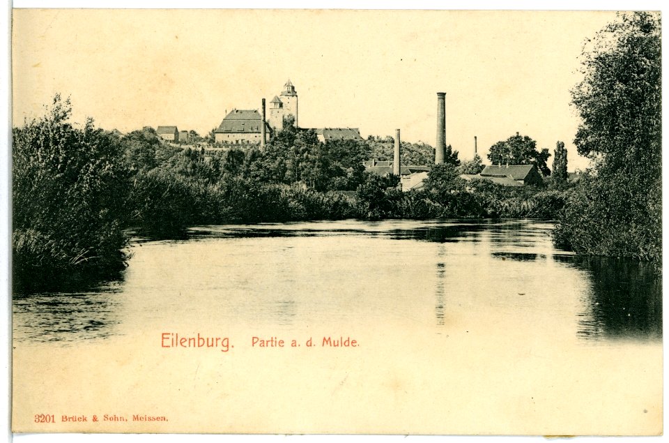 03201-Eilenburg-1903-Blick über die Mulde nach Eilenburg-Brück & Sohn Kunstverlag