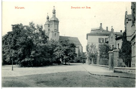 02888-Wurzen-1903-Domplatz mit Dom-Brück & Sohn Kunstverlag