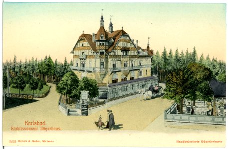 03275-Karlsbad-1903-Jägerhaus-Brück & Sohn Kunstverlag photo