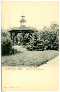 03308-Leitmeritz-1903-Pavillon im Stadtpark-Brück & Sohn Kunstverlag