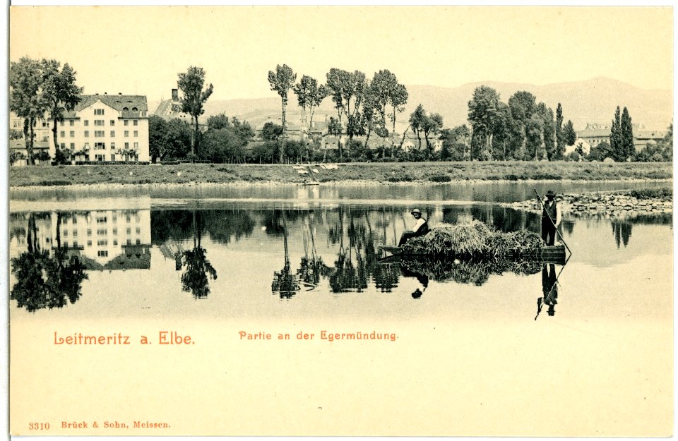 03310-Leitmeritz-1903-An der Egermündung-Brück & Sohn Kunstverlag