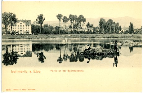 03310-Leitmeritz-1903-An der Egermündung-Brück & Sohn Kunstverlag