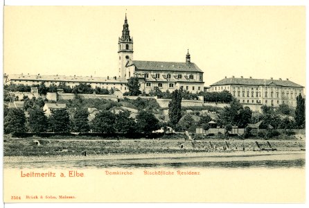 03304-Leitmeritz-1903-Domkirche Bischöfliche Residenz-Brück & Sohn Kunstverlag