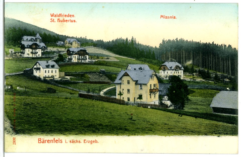 03007-Bärenfels-1903-Waldfrieden, St. Hubertus und Missnia-Brück & Sohn Kunstverlag