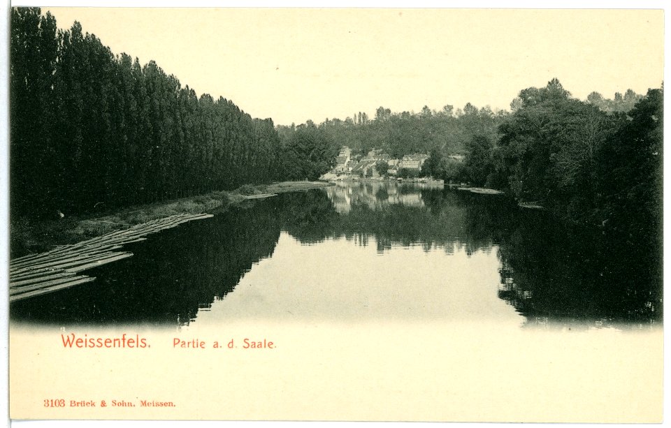 03103-Weißenfels-1903-Blick auf die Saale-Brück & Sohn Kunstverlag