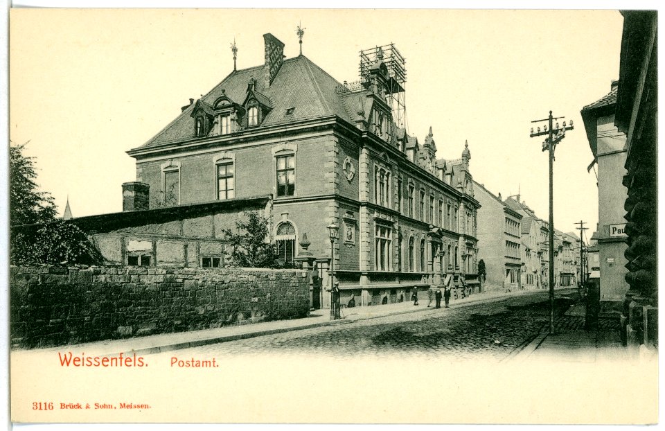 03116-Weißenfels-1903-Postamt-Brück & Sohn Kunstverlag