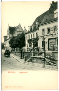 02890-Wurzen-1903-Liegenbank mit Pferdekutsche-Brück & Sohn Kunstverlag