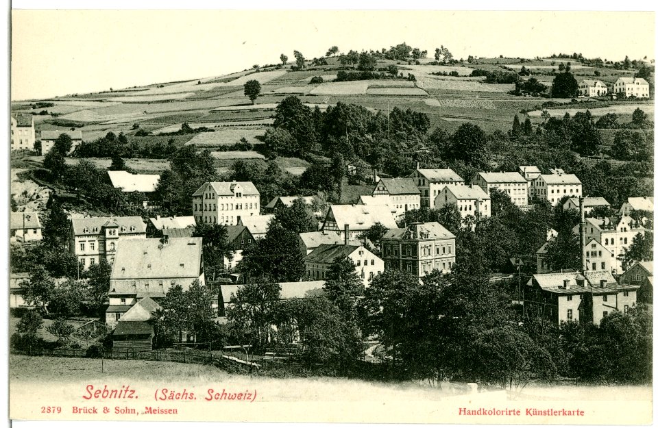 02879-Sebnitz-1903-Blick auf Sebnitz-Brück & Sohn Kunstverlag