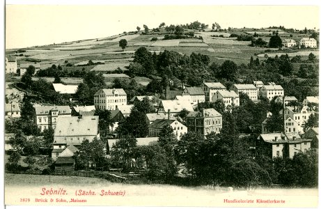 02879-Sebnitz-1903-Blick auf Sebnitz-Brück & Sohn Kunstverlag