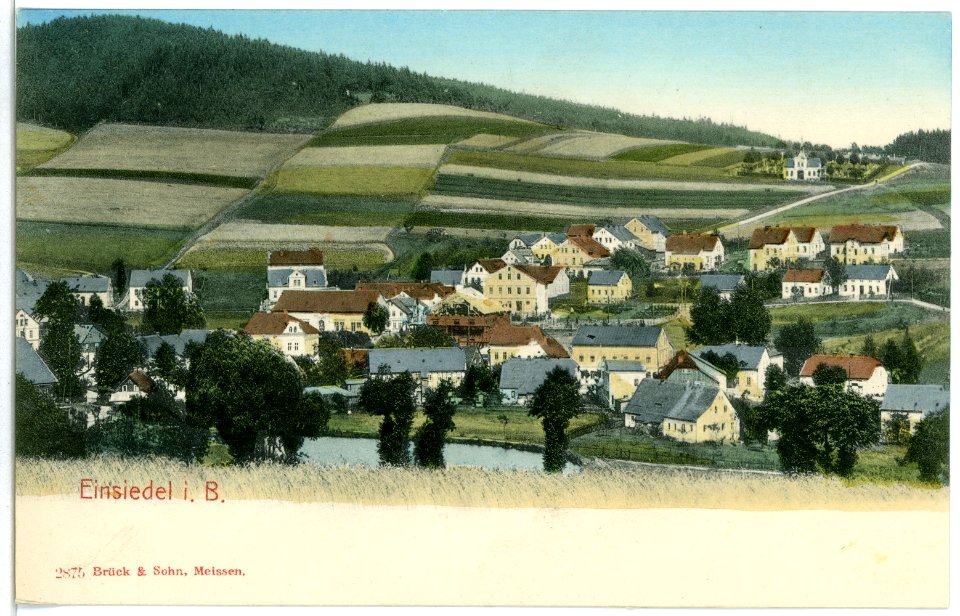 02875-Einsiedel-1903-Blick auf Einsiedel-Brück & Sohn Kunstverlag