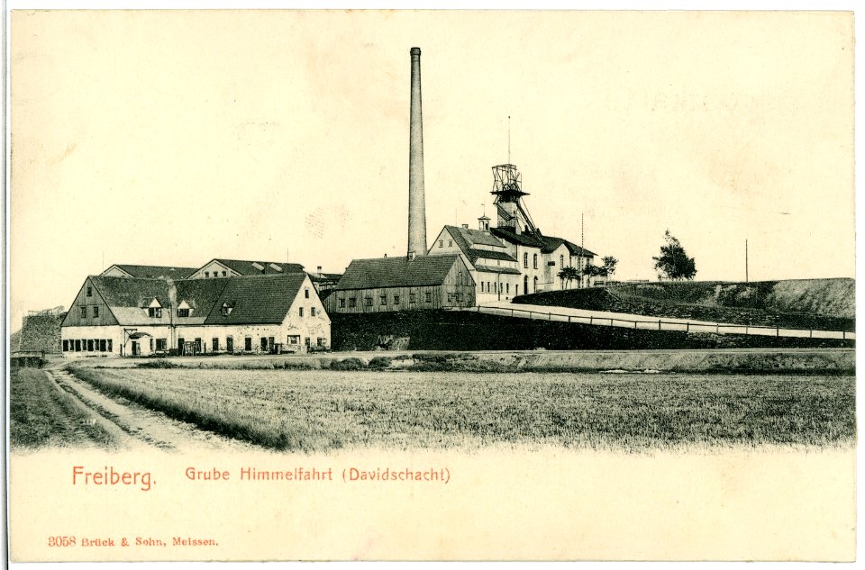 03058-Freiberg-1903-Grube Himmelfahrt - Davidschacht-Brück & Sohn Kunstverlag