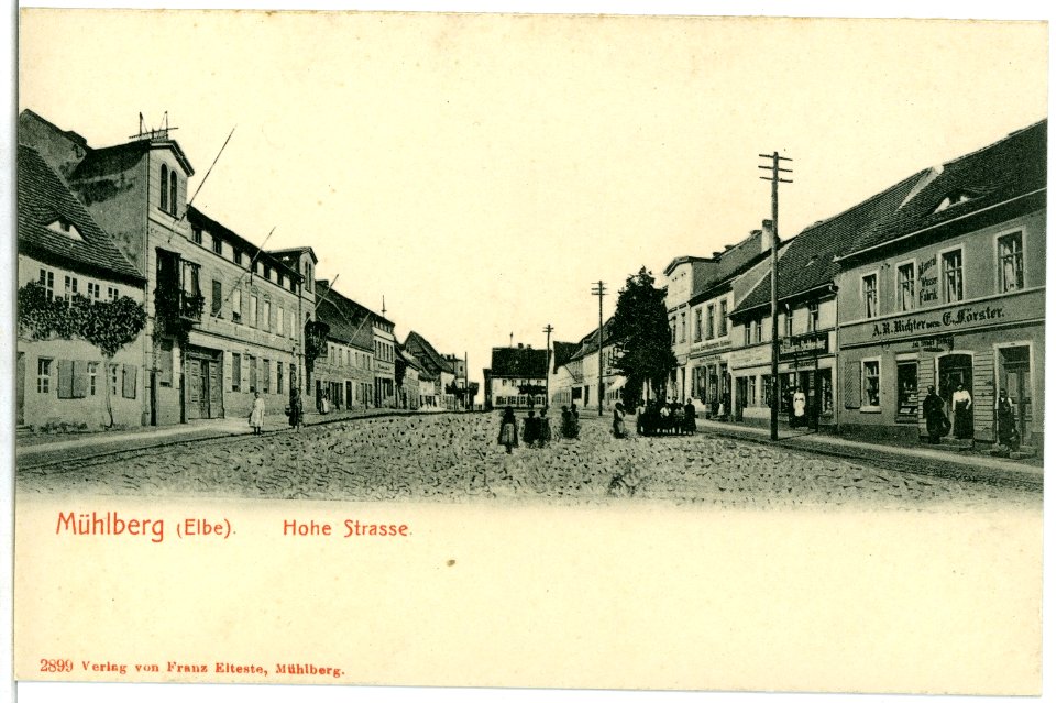 02899-Mühlberg-1903-Hohe Straße-Brück & Sohn Kunstverlag