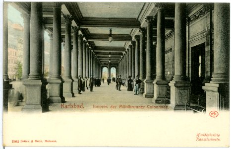 01903-Karlsbad-1901-Innere der Mühlbrunnen-Colonade-Brück & Sohn Kunstverlag photo